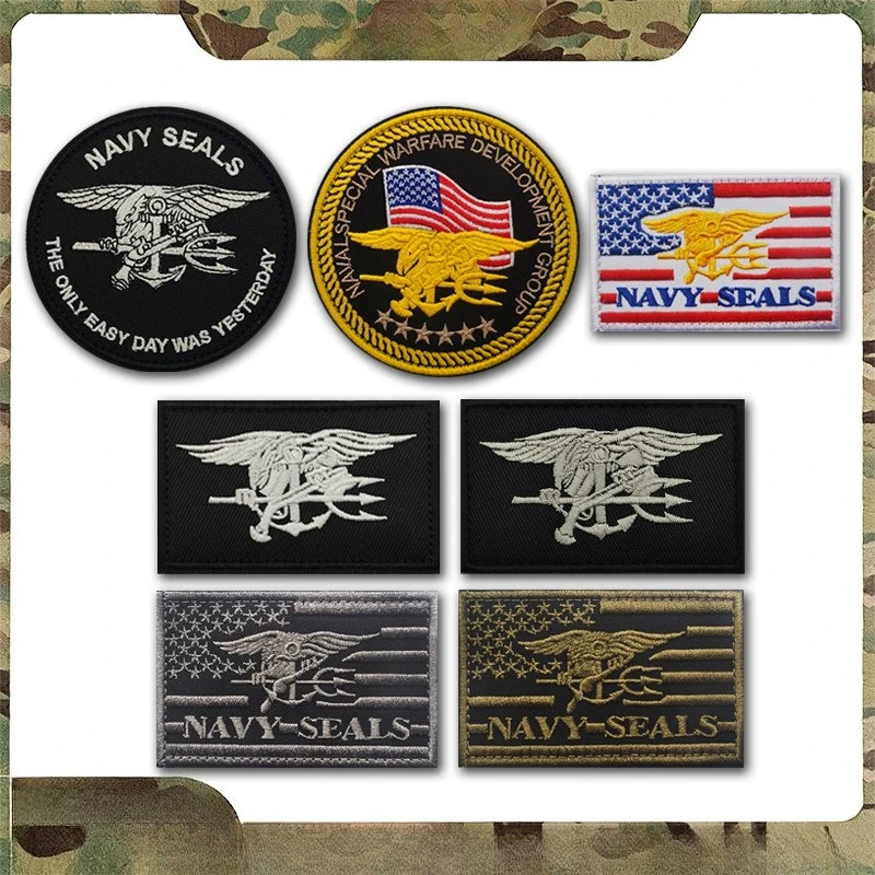USA Flagge Taktischer Moral-Patch, bestickt, mit Klettverschluss, Militär-Stil-Abzeichen für Rucksack, Jacke, Weste