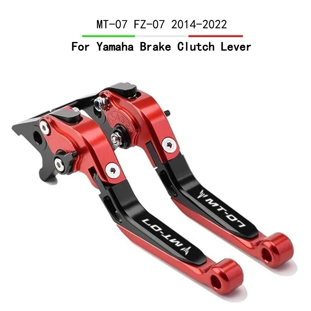 

Motorcycle CNC Adjustable Folding Extendable Brake Clutch Levers Handle For Yamaha FZ07 FZ-07 MT07 MT-07 2014-2022 2021 2020