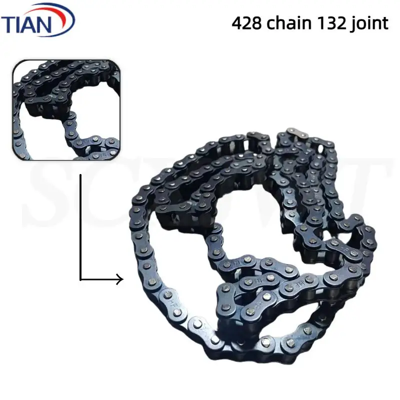 

Long-Lasting Black 428 Chain – Must-Have for Motorcycle, Off-Road Bicycle & Go Kart Parts