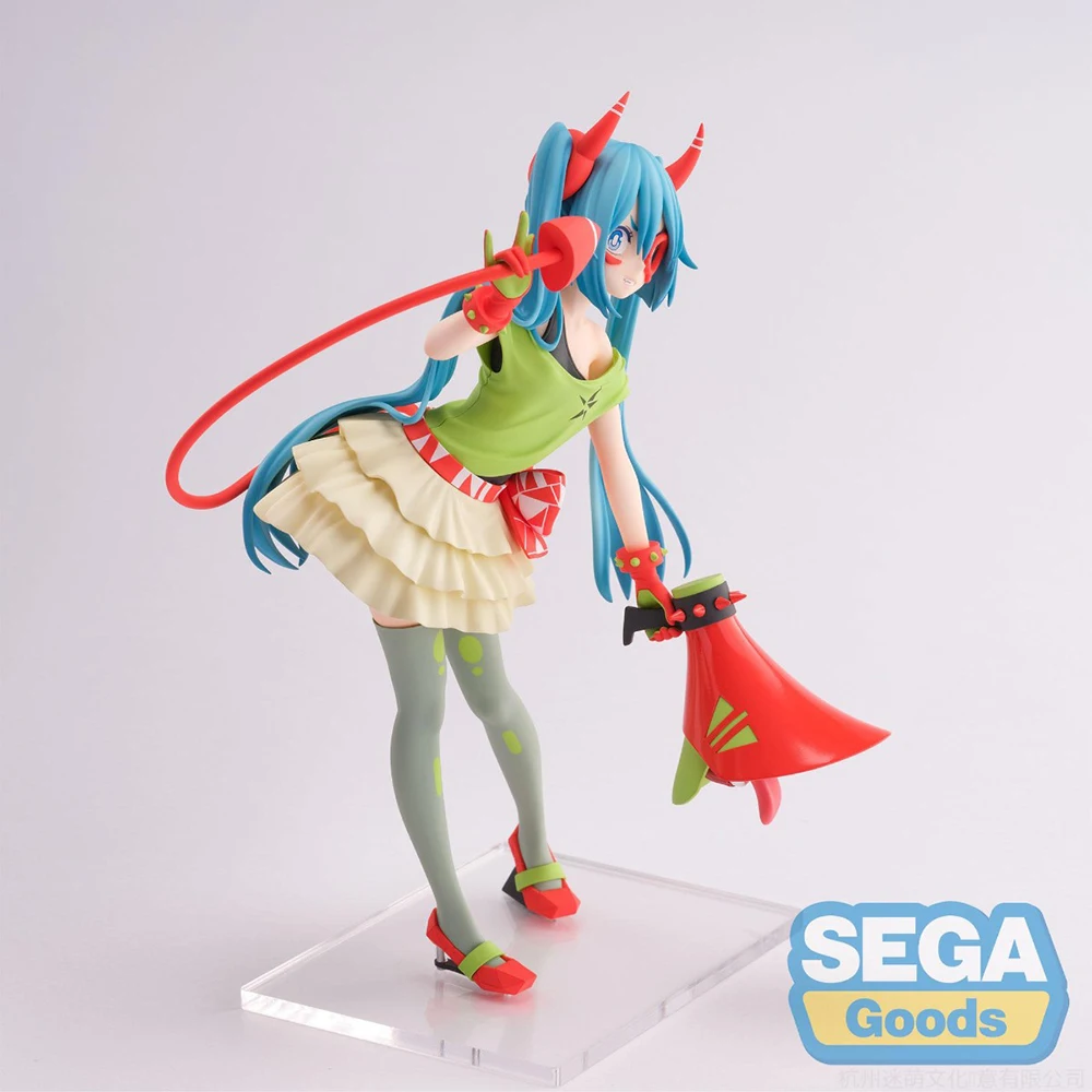 IN Stock Original SEGA Figurizm Alpha Hatsune Miku -Project Diva- X De:monstar T.R. Kawaii Doll Anime Model Toy Collectible Gift