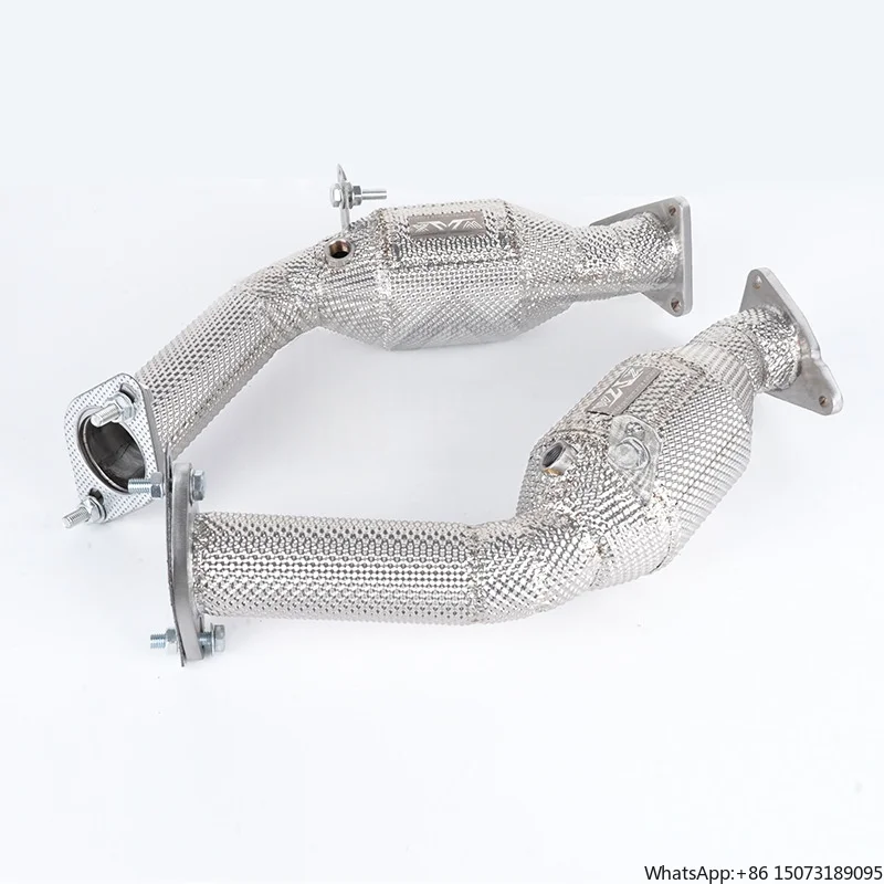 

94.OEM/ODM Performance Upgrade High-Flow Cat Heat Insulated Stainless Steel Front Pipe Exhaust for 370Z 3.7L 2008-2021