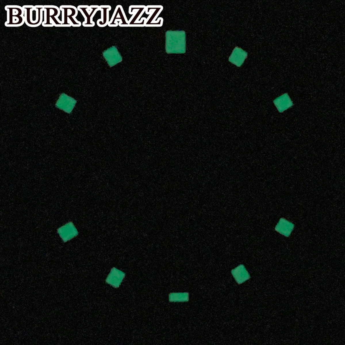 BURRYJAZZ 32,5 мм, 6-стрелочный зеленый светящийся циферблат, используемый для кварцевого механизма VK63 VK63A, индикатор синхронизации, аксессуары для модификации часов