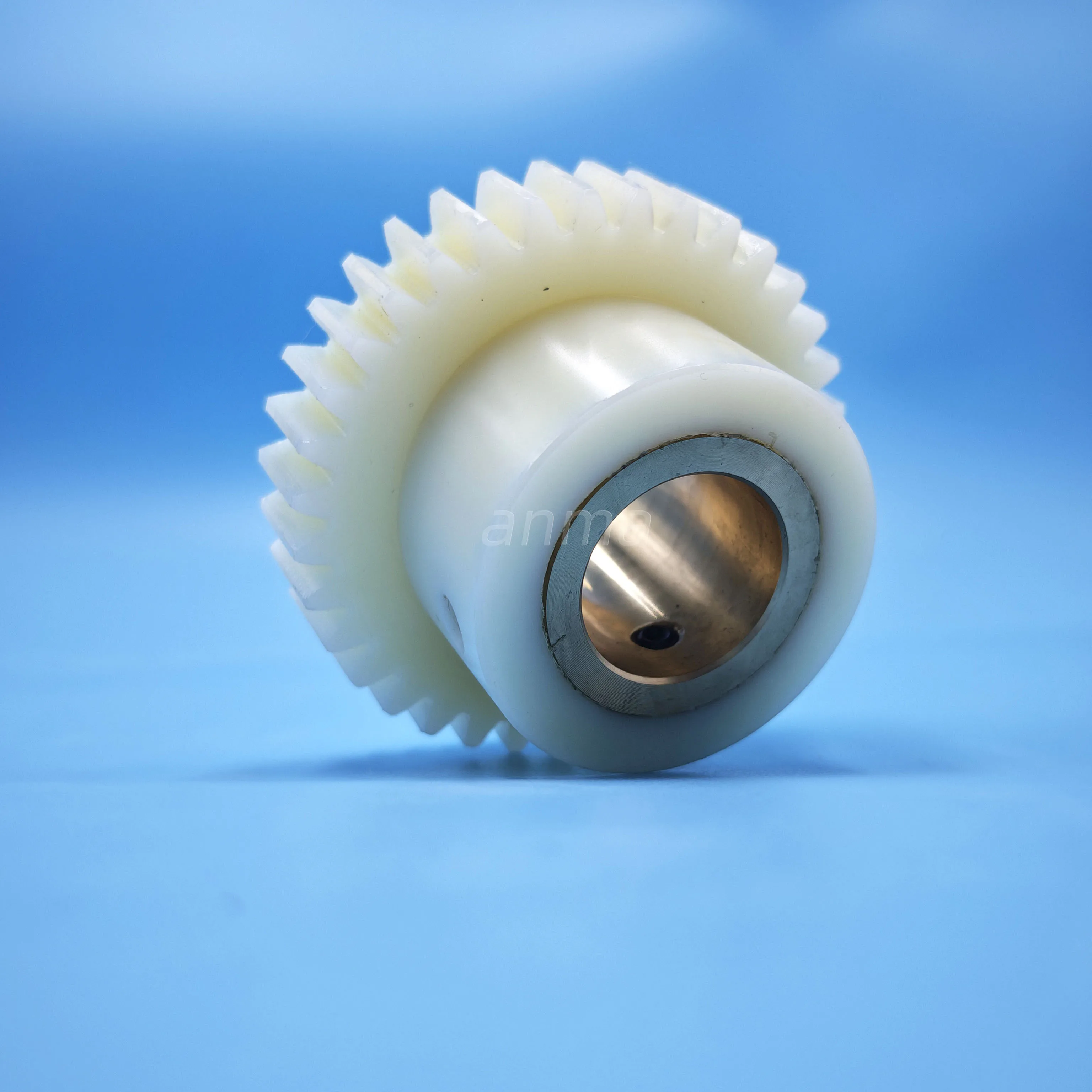 

1 Piece Komori Gear 35 Teeth 75×25×42mm Water Roller Gear Wheel Printing Machine Parts Nylon Material Blue Gear