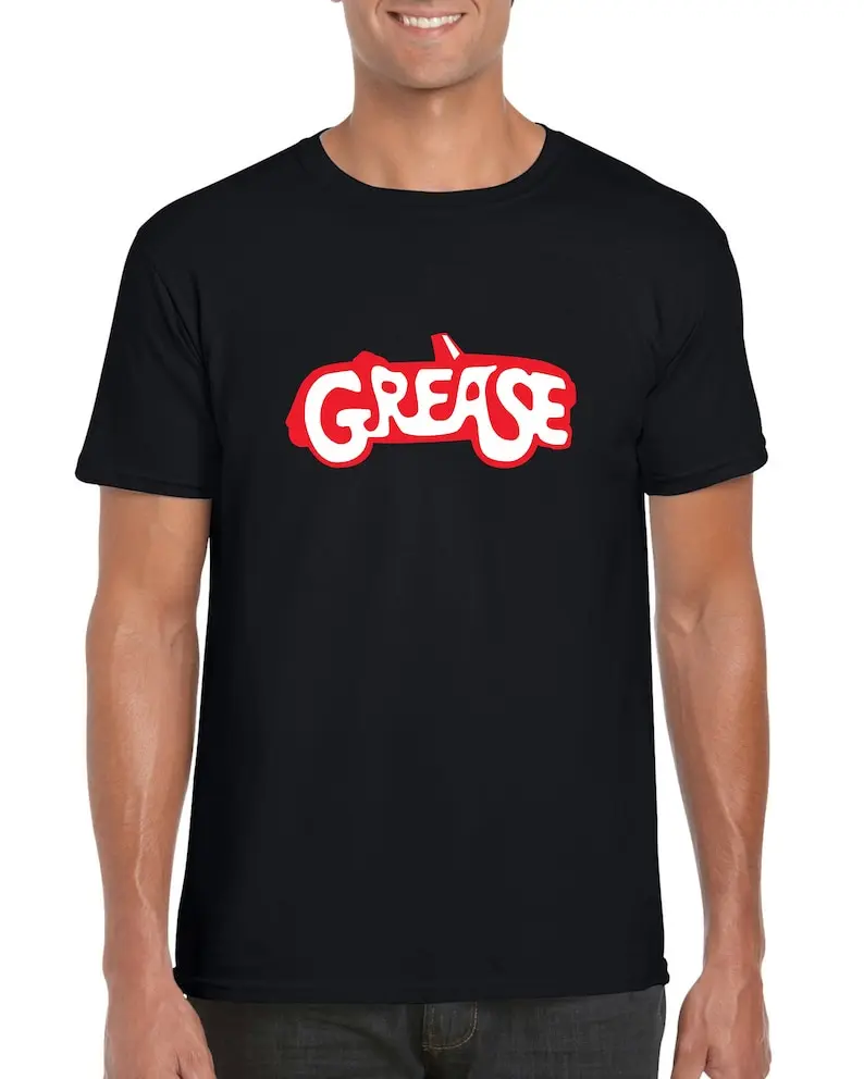 Grease T-Shirt Combine Fun Printed Shirt Men's And Women's Short Sleeve T-Shirts