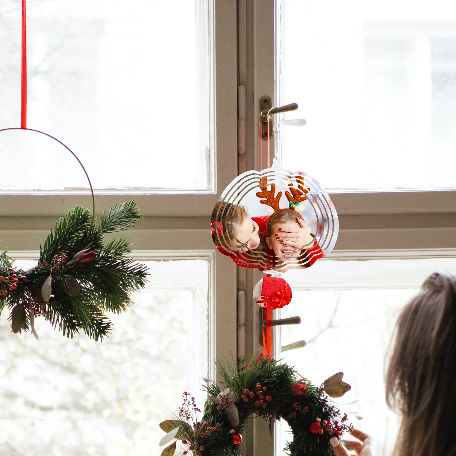 

Pumpkin Wind Spinner Sublimation Blank DIY Hanging Ornament Aluminum Durable Garden Yard Decor Sublimation Wind Spinners