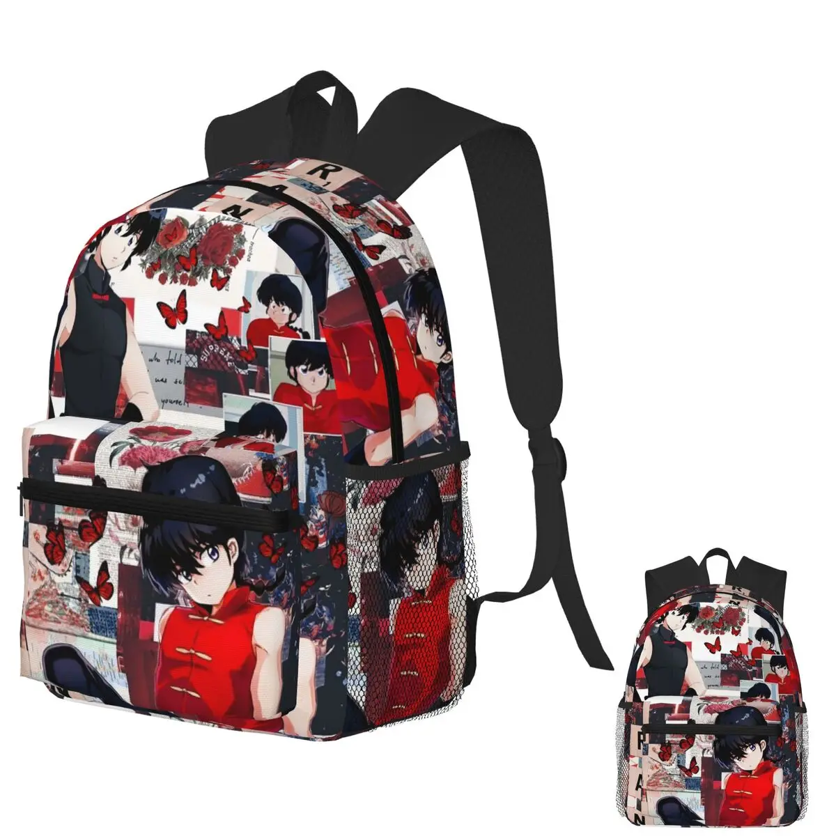 Mochila para estudiantes de Anime Ranma 12 Ranma Saotome, mochila escolar para senderismo, mochila de viaje para niños y niñas, mochila de moda, bolsos de hombro