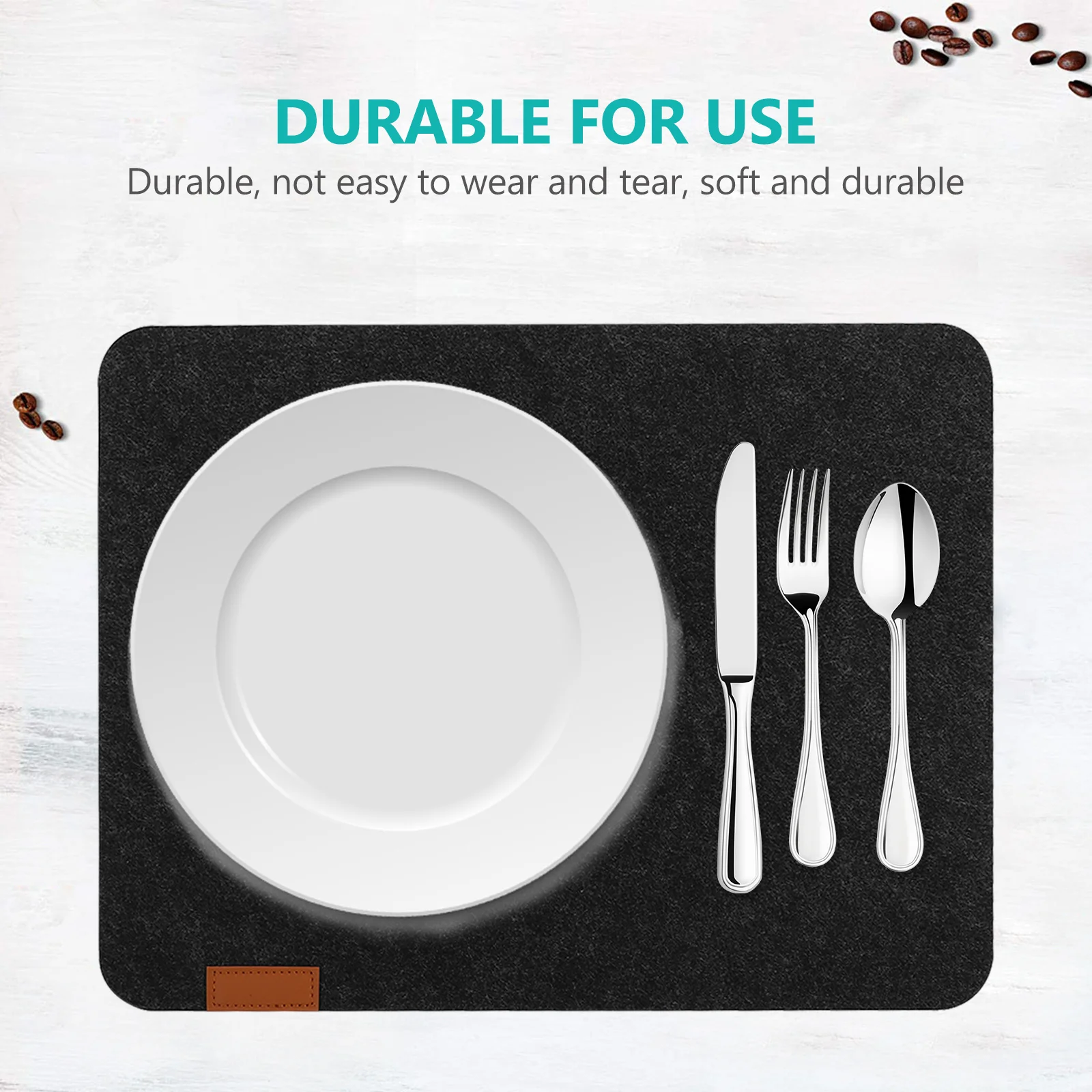 

2Sets Heat Resistant Dining Table Placemat Set Reusable Mats for Home Banquet and Scene Arrangement Table Placemat