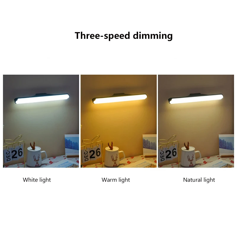 LED Makeup Mirror Vanity Light Lamp 5V USB Book Desk Table Wall Lamps Touch Switch 1800mah Light for Makeup Hanging Magnetic