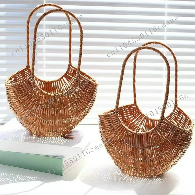 Portable flower imitation rattan woven fruit floral art flower small souvenir