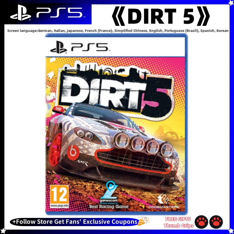 Sony Playstation5 PS5 NEW Game CD DIRT 5 100% Official Original Physical Game Card DIRT 5 Playstation 5 PS5