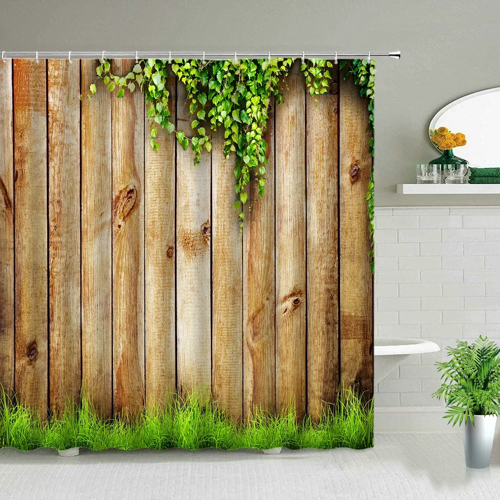 3D Nordic Italy Street Alley Shower Curtains Set Garden Flower Scenery Wall Hanging Bathroom Decoration Screen Fabric With Hooks image 4