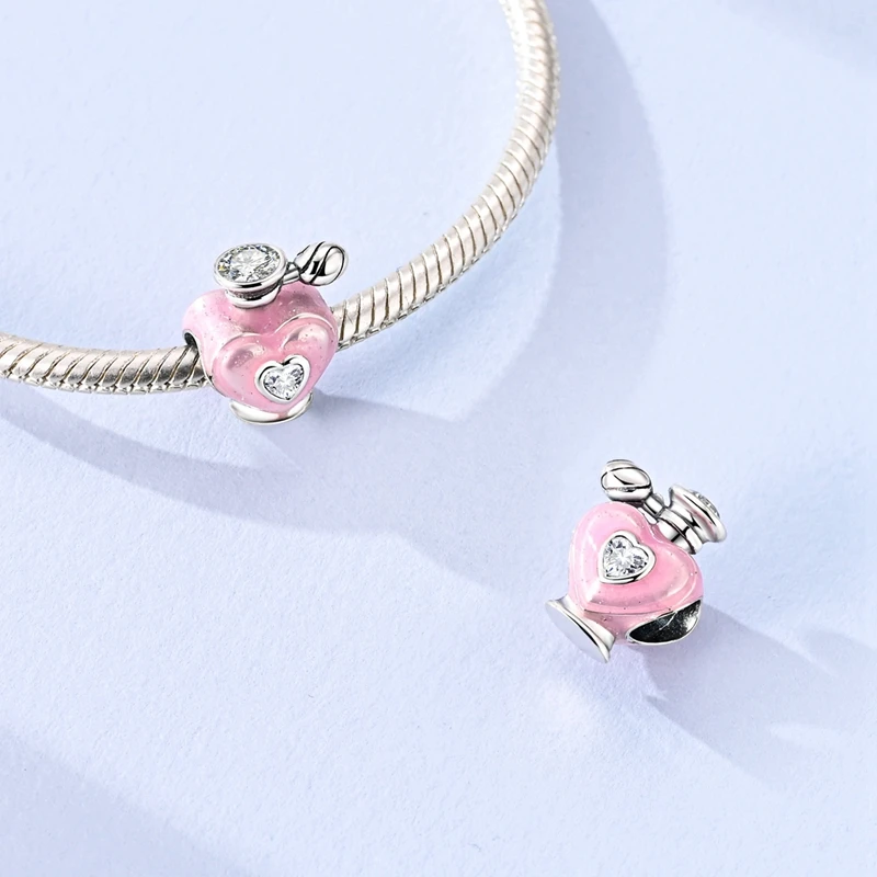 2026 925 Sterling Silver Charms Pendant Golden Lucky Four-leaf Clover Mushroom Bead Fit Bracelet Bangle DIY Jewelry Making Gift - view 3