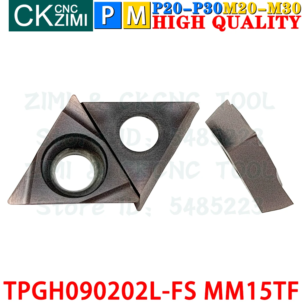 TPGH TPGH090202L-FS MM15TF TPGH 090202L FS MM15TF Inserções de carboneto Ferramentas de pastilhas de torneamento de mandrilamento fino Inserções de Máquina TPGH TPGT Barra de Mandrilamento Ferramentas de corte de torno