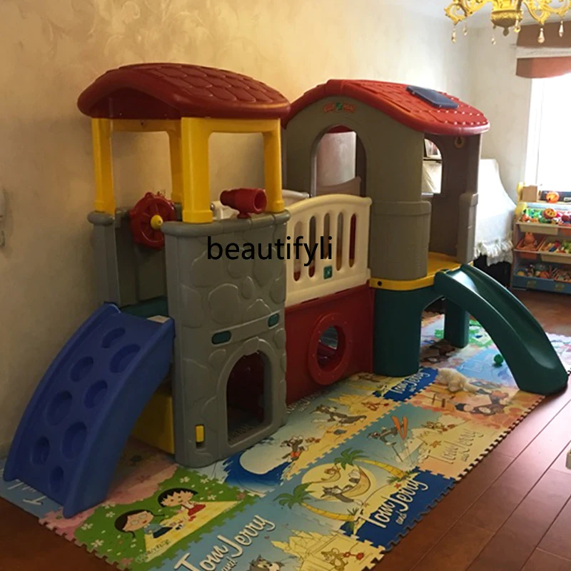 Jeu d'escalade en plastique pour jardin d'enfants, jouet toboggan d'intérieur et domestique