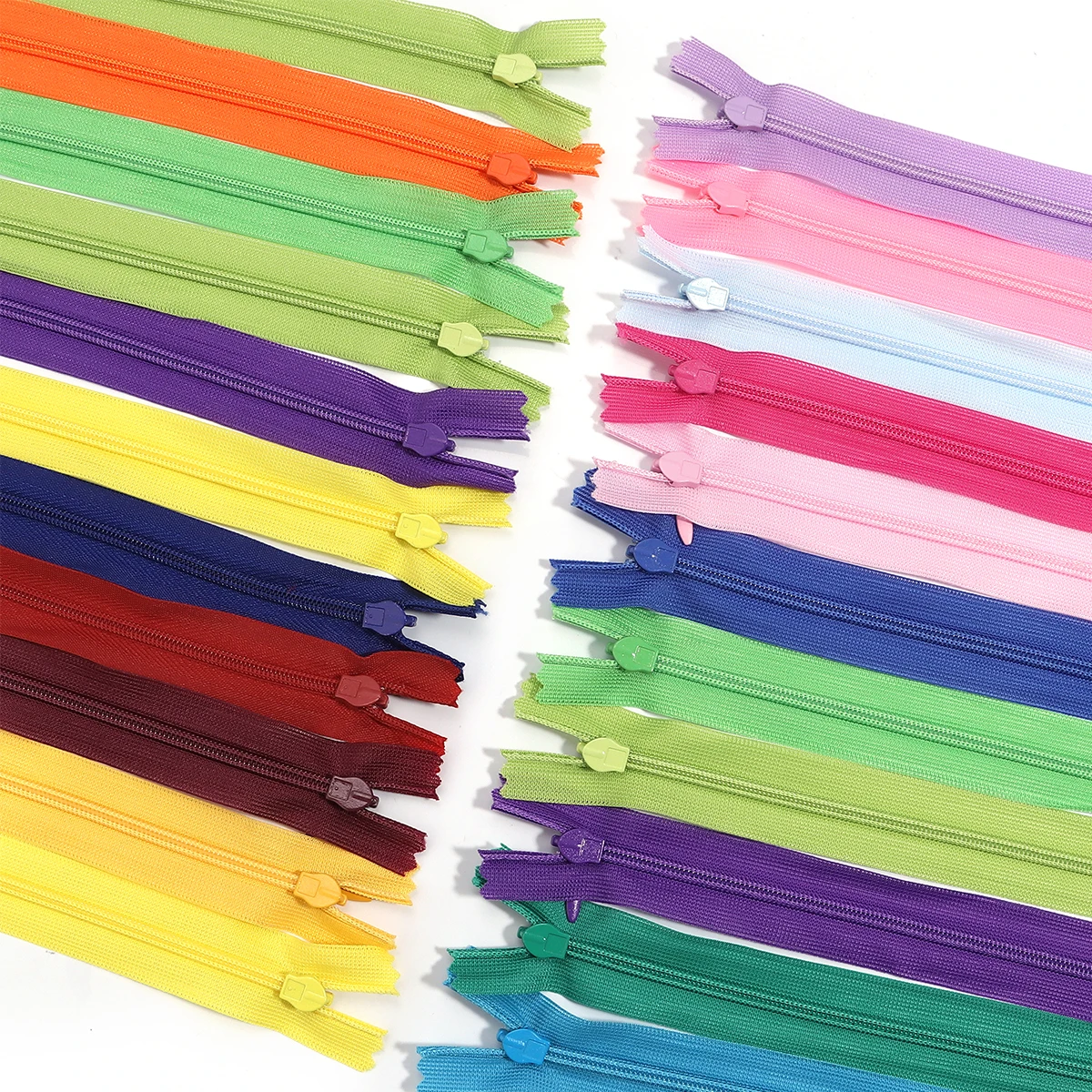 10pcs 20cm Invisible Zipper Nylon Coil Zippers for Tailor Sewing Dress Pillow Skirt Pants Clothes Crafts DIY Handmade Craft