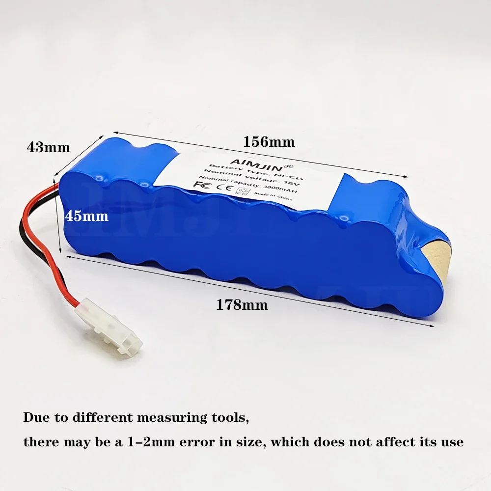 

Suitable for-Rowenta 18V NiCD Battery Pack 6000mAh CD Vacuum Cleaner RH8771 or Tefal Cyclone Extreme Vacuum Cleaner Battery P102