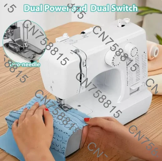 

818 Household Multifunctional Pattern Electric Desktop Mini Sewing Machine, 45 Line Portable Mini, International Plug