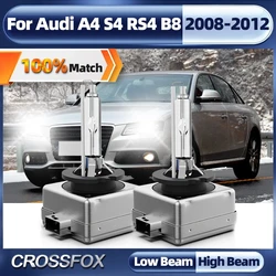 Ultra-Brightness Xenon Hid Headlight Bulbs Canbus No Error D3S 6000K  Front Lamps For Audi A4 S4 Rs4 B8 2008 2009 2010 2011 2012
