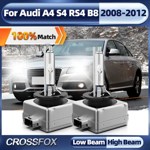 Imagen 1 del producto Bombillas de faros delanteros de xenón ocultos, Ultra brillo, Canbus, sin Error, D3S, 6000K, para Audi A4, S4, Rs4, B8, 2008, 2009, 2010, 2011, 2012