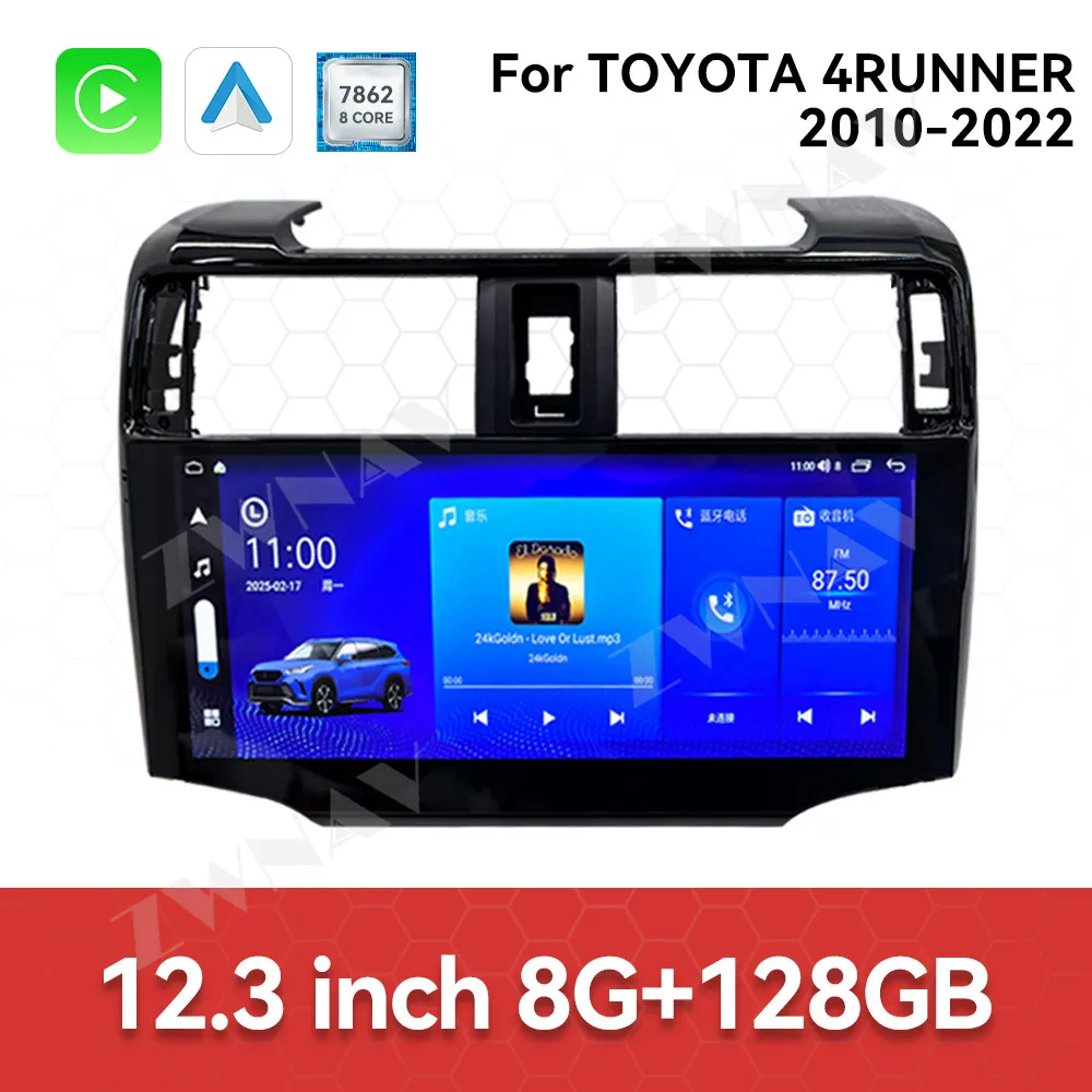New Product For Toyota 4 Runner 2010-2022 Android 13 Car Radio 10.25“ Screen Navigation Wireless GPS Stereo Multimedia Player