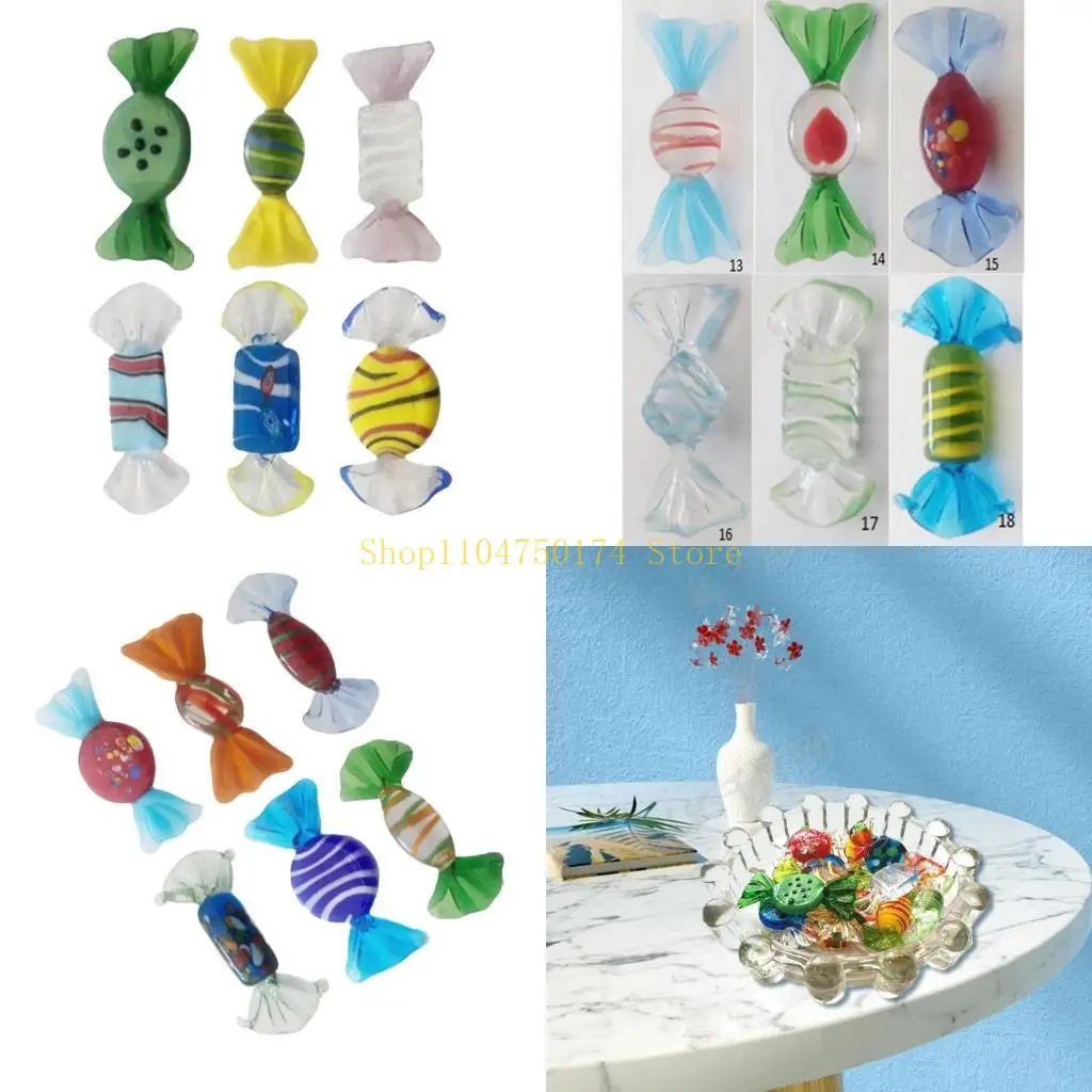 Varios adornos Candys dulces vidrio para fiesta en casa Festivales Navidad Decoraciones Venta regalo