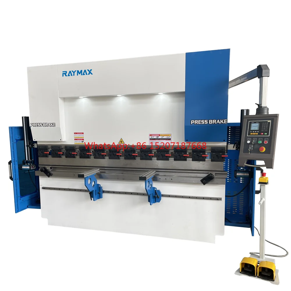 NC Hydraulic press brake machine WF67Y-125X3200 metal sheet folding and automatic bending machine