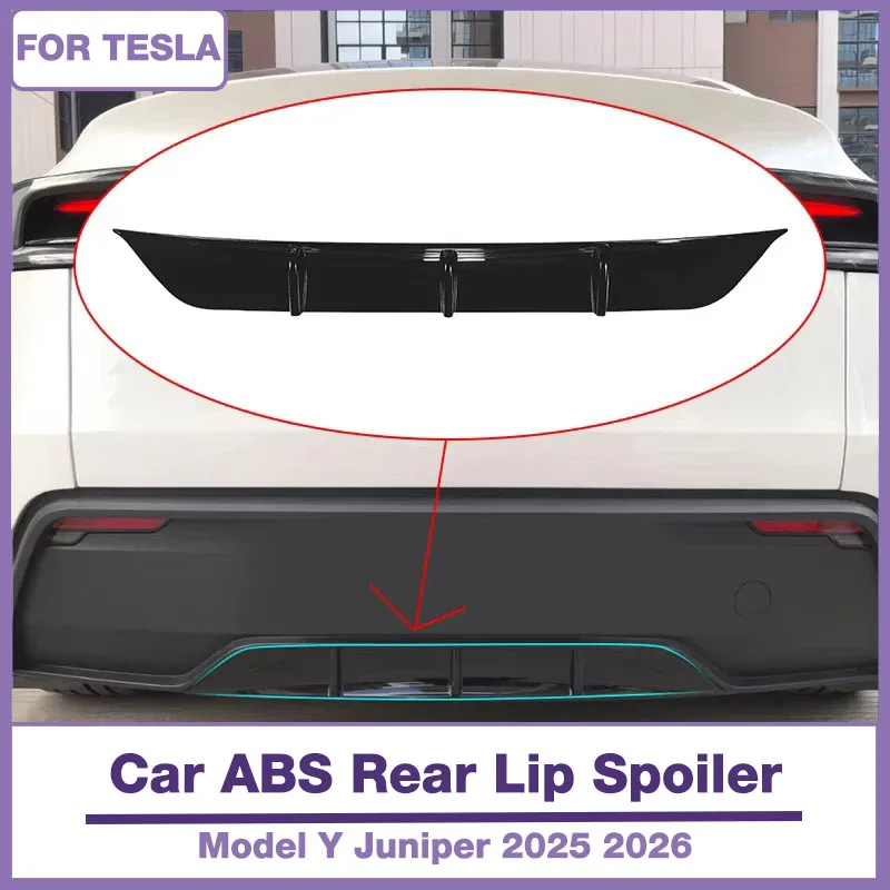 Für Tesla Model Y Juniper 2025 2026 |   Premium Sport Heckdiffusor Spoiler |   Sport Aerodynamischer Heckstoßstangen-Lippen-Bodykit