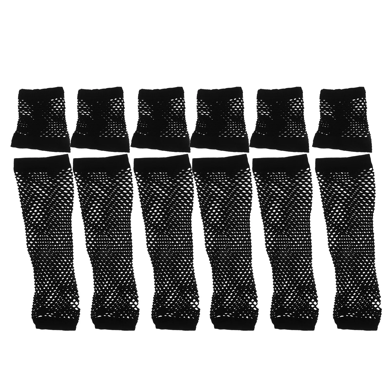 ถุงมือตาข่ายโปร่ง 3 ชิ้น สไตล์วินเทจ ยาวถึงข้อศอก สำหรับผู้หญิง สไตล์สตีมพังก์ คอสเพลย์ งานปาร์ตี้ งานแฟนซี คลับกลางคืน ปลอกแขน