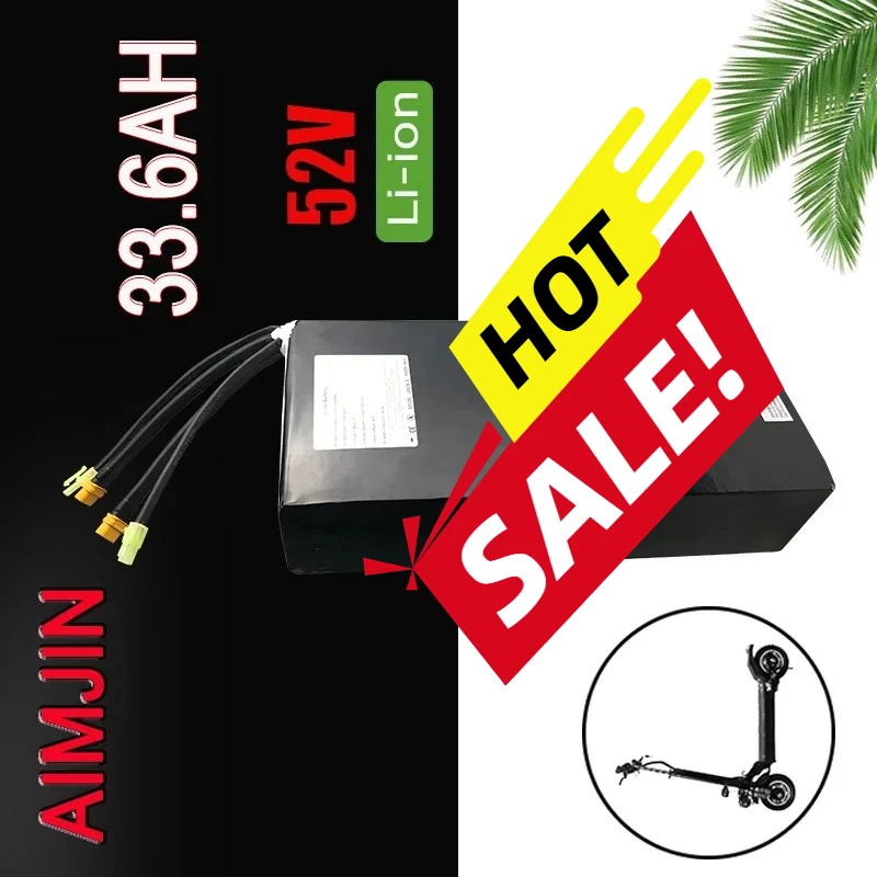 

For Electric Bike Electric Scooter Lithium Ion Battery New E-bike 14S7P 21700 52V 33.6Ah Li-ion Battery Pack,