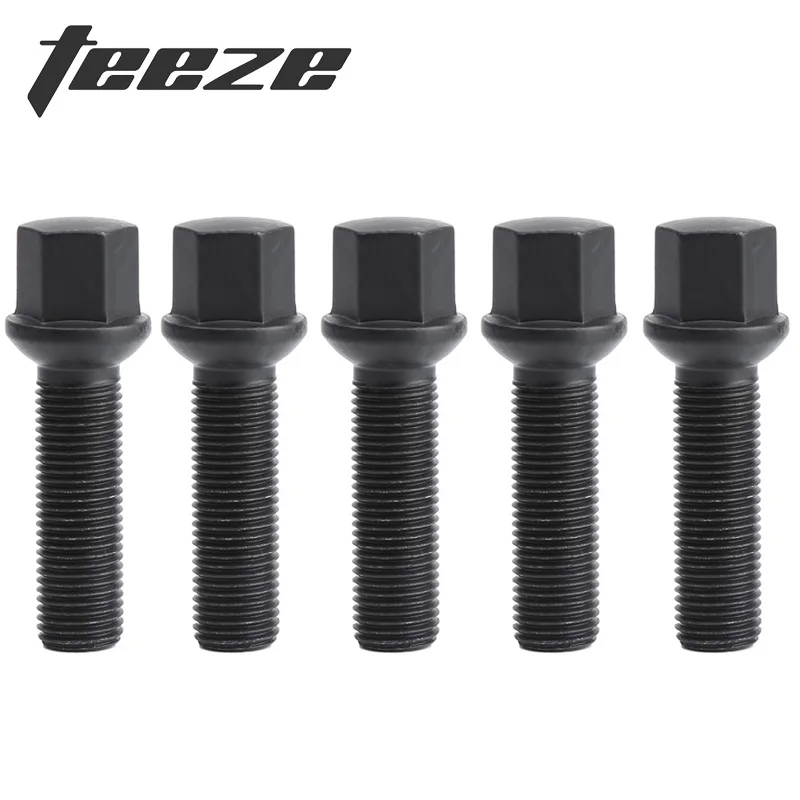 

10/20Piece Car Alloy Wheel Nuts Bolts Screw 12.9 For Benz-Audi-VW Golf TT Thread length 37/42/47/52mm M14 x 1.5 Lug Bolts