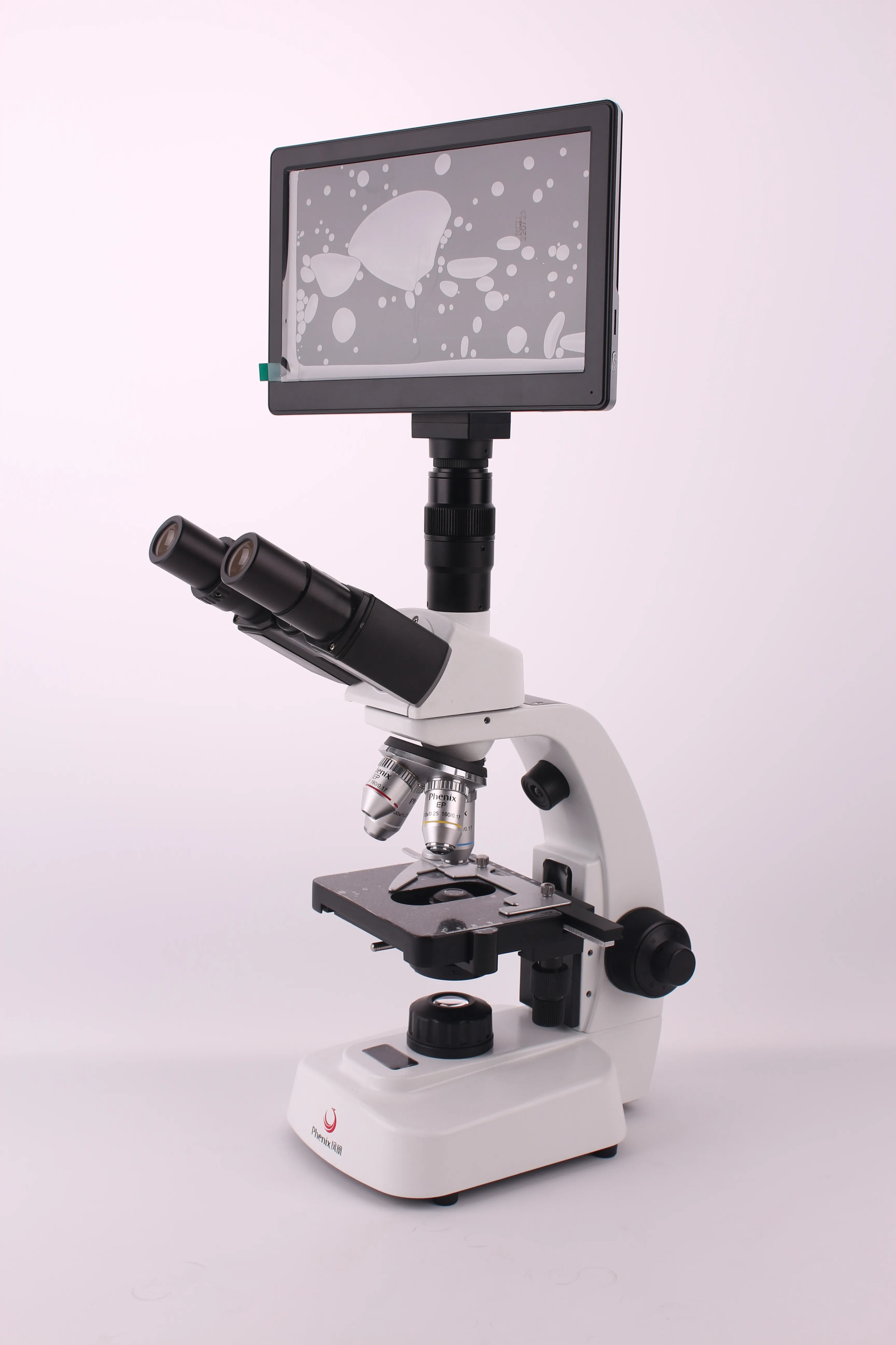 Phenix BMC50-A3 40X-2500X portable laboratory equipment digital microscope with lcd screen trinocular biological microscope