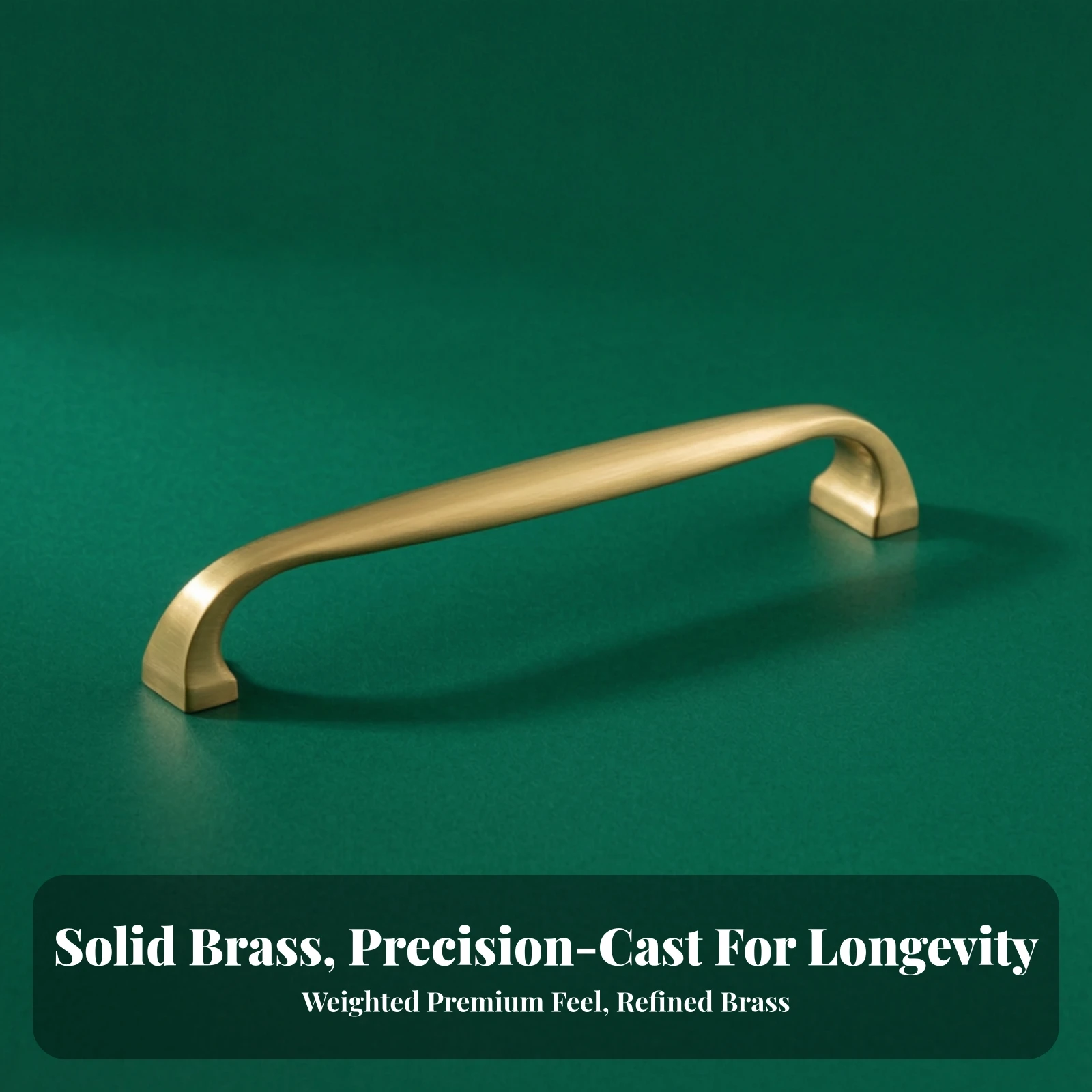 Cabinet Handle Smooth Drawer Handle Hardware Rounded Contour for Drawers, Wardrobes