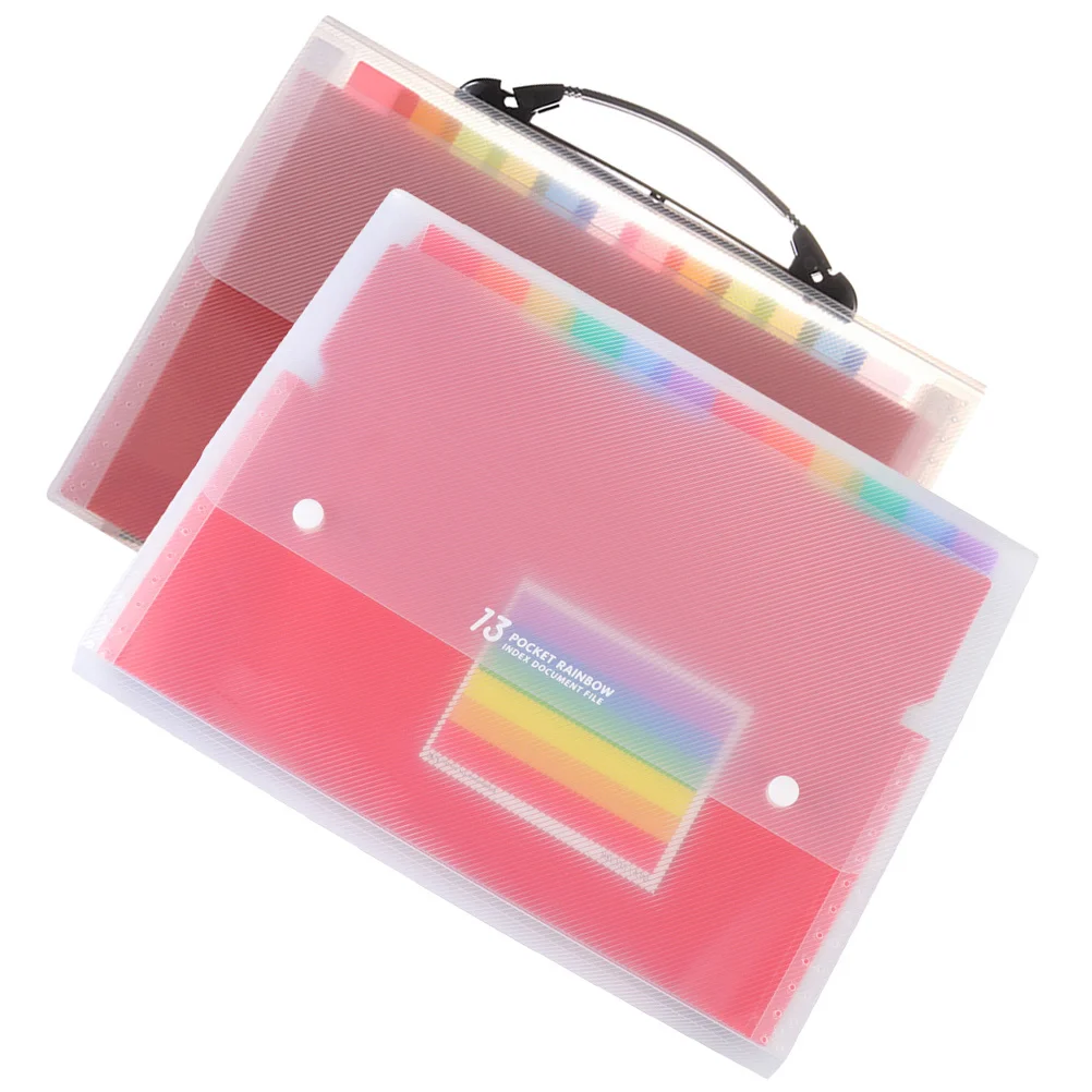 

2Pcs Document Folder Expanding File Folder Multi Layer Paper Organizer Portable Office File Holder Accordion Binder