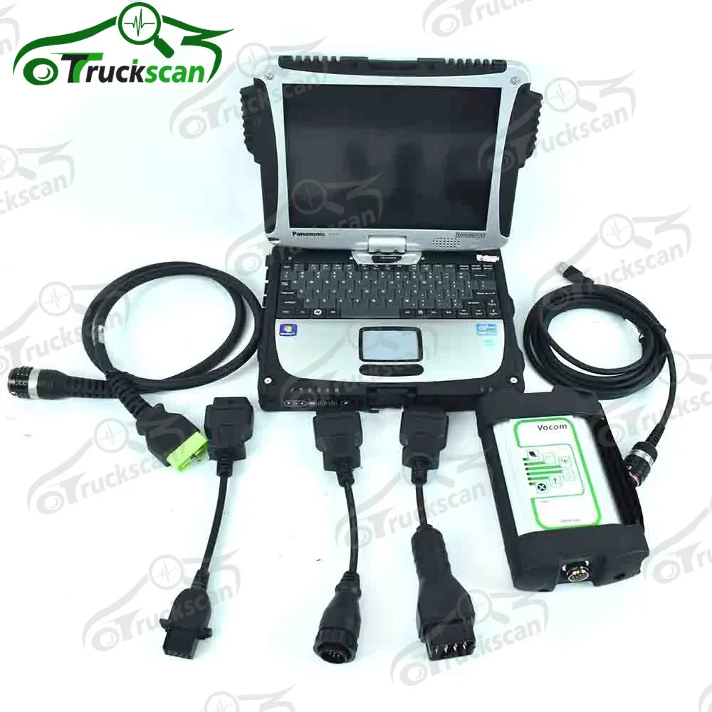 FOR Vocom 88890300 Interface USB Version Truck Diagnostic Scanner Programmer Tool For Renault For UD /Mack ForVo-lvo CF19LAPTOP