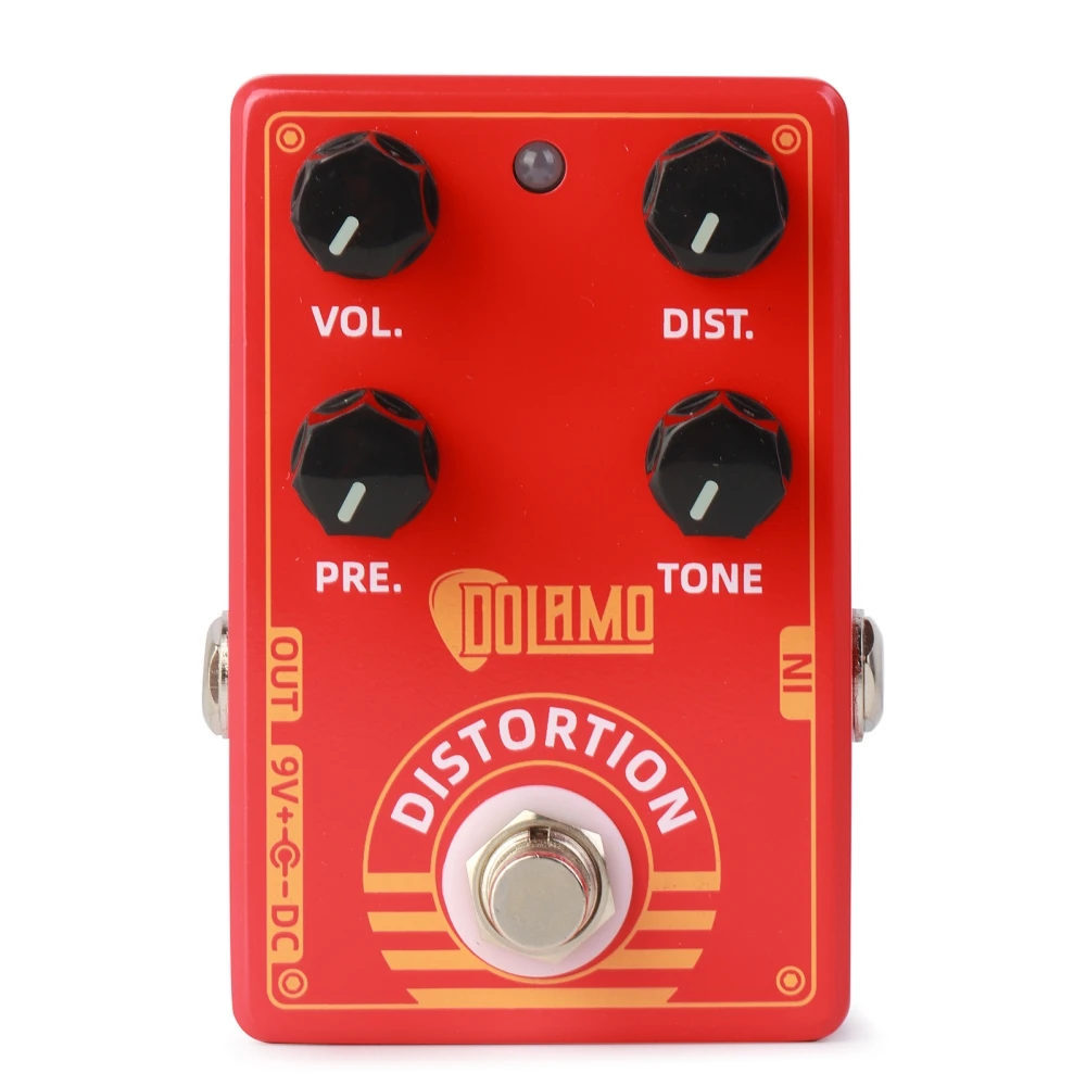 

Dolamo D-9 Distortion Guitar Effect Pedal True Bypass Metal Shell Guitar Pedal Effect for Electric Guitar Parts & Accessories