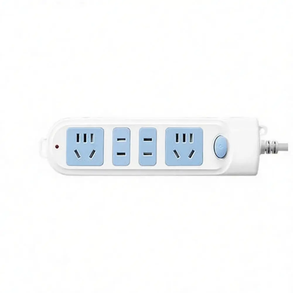 Individual Control Switch Power Strip Multiple Outlets Extension Cord Home Office Desktop Electric Socket Plug Hub