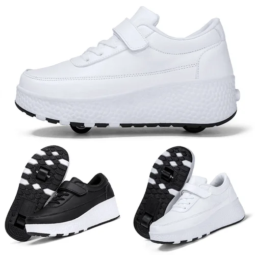 Imagen 1 del producto Patines con ruedas intermitentes a la moda, zapatillas con ruedas de alta calidad para niños y niñas, talla 27-43