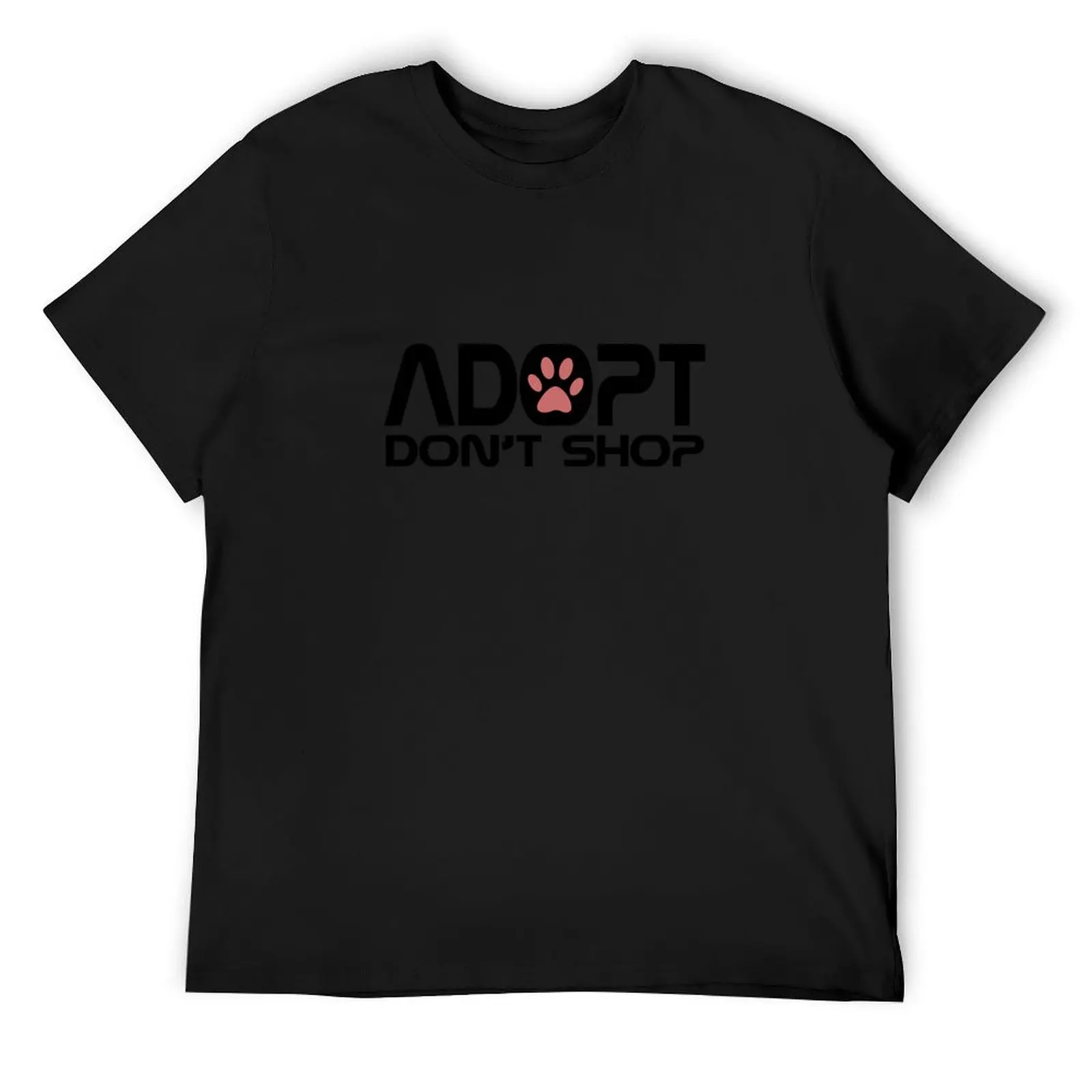 Adopt dont shop paw drawing T-Shirt oversized graphic tee boys whites new edition summer shirt t shirts for men graphic