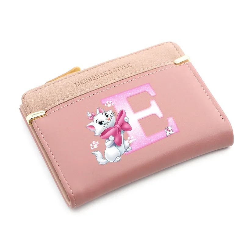 The Aristocats ماري القط المرأة محافظ بسيطة قصيرة المرأة محفظة بطاقة الهوية المحفظة حقائب النساء حامل حافظة للبطاقات متعددة الوظائف المحفظة #5