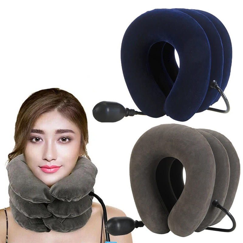 Neck Stretcher Inflatable Cervical Neck Traction Brace Breathable and Comfortable Protection Prevent Cervical Forward Leaning