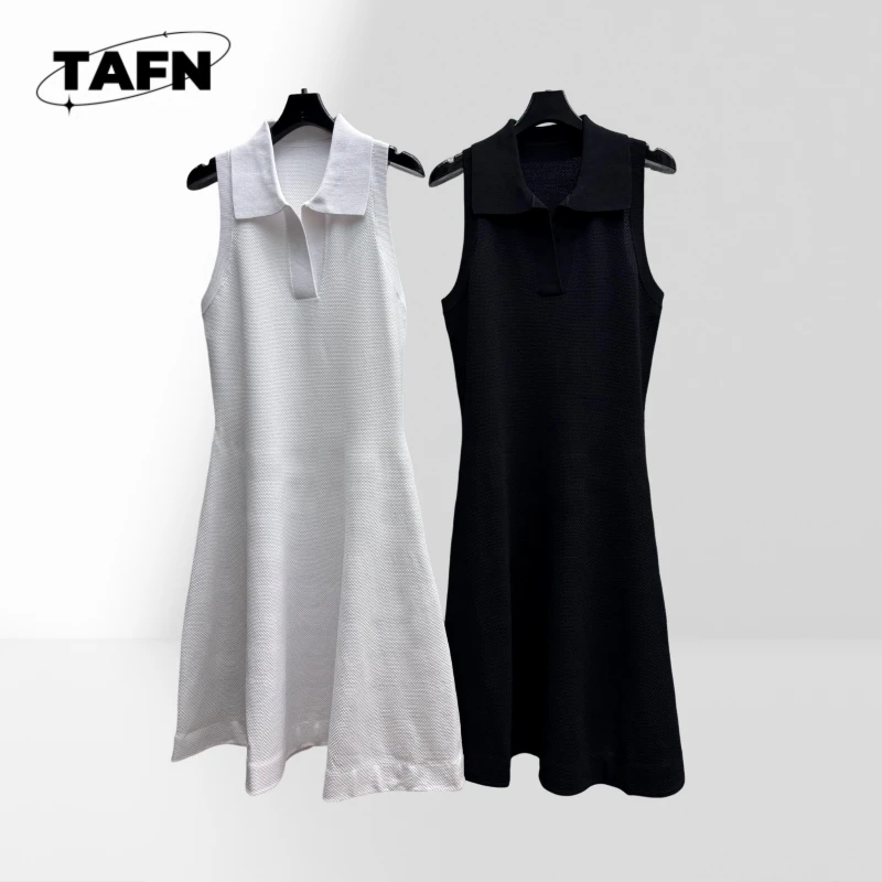 

Collar Sleeveless Dress Low-Key Fashionable Classic Vintage-Inspired Premium Cashmere Dress – Elegant and Comfortable AE1825