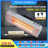 Infrared Paint Curing Dryer Short Wave Infrared Drying Lamp 1000W Handheld Infrared Light for Car Repair Paint