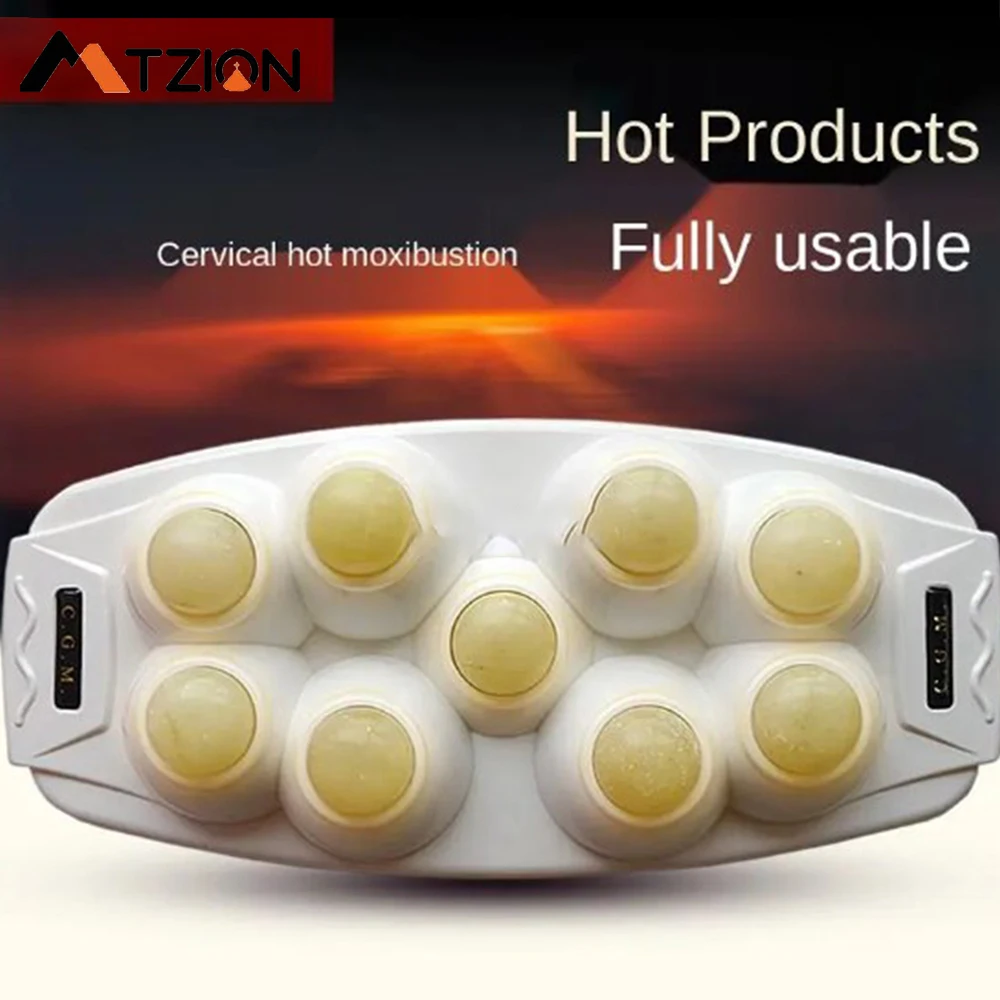 MTZION Handheld Foldable Physical Therapy Jade Heating Massager Therapeutic Device for Body Health Care and Muscle Stimulator