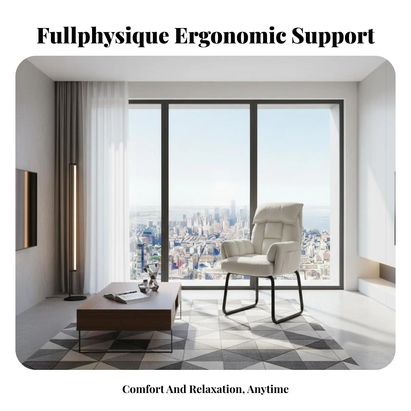 

Кресло-реклайнер с мягким сиденьем и функцией откидывания спинки, эргономичный дизайн, прочная рама для удаленной работы, студентов