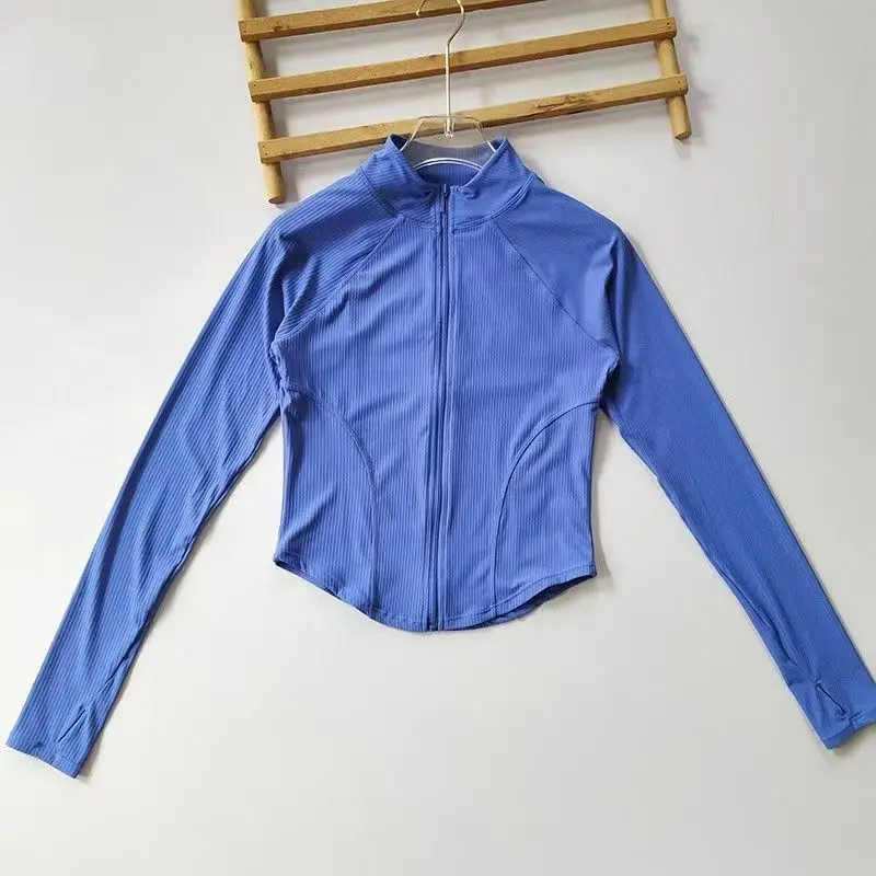 Chemise de sport respirante à manches longues pour femmes, vêtements de yoga décontractés, vêtements d'extérieur de fitness, mode américaine, automne