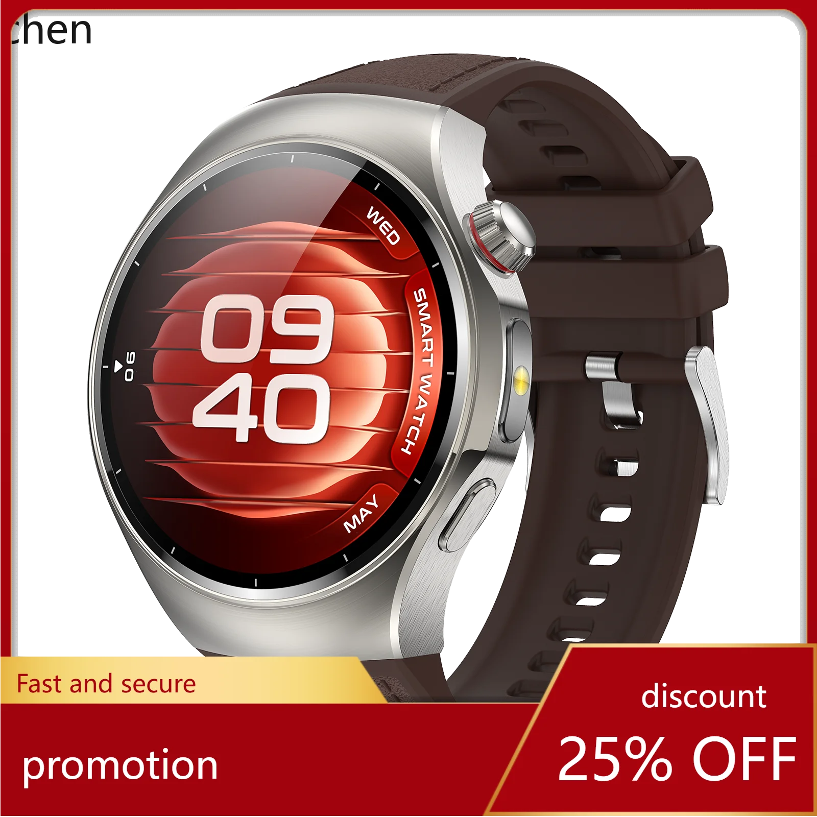 ZML Smartwatch 1.51inch Flashlight Voice Text Waterproof Smartwatch