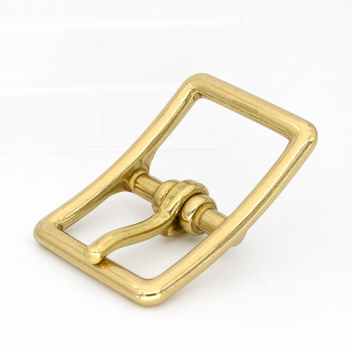 1 Piece Brass Belt Buckle Adjust Tri-glide Pin Buckle for Leathercraft Bag Strap Horse Halter Harness Parts Hardware Accessories