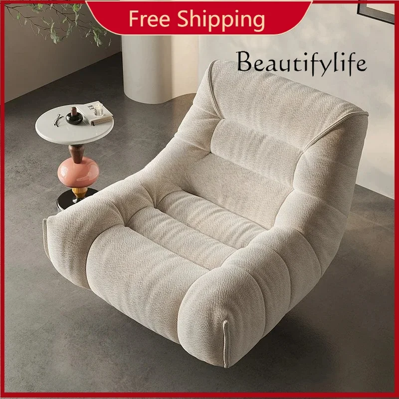 Single sofa designer single swivel chair medieval retro home sleepable reclining lazy leisure chair