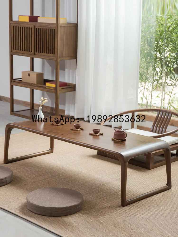 YFY Tea  Japanese Style Tea  Zen Style Solid Wood Low   New  Style Tea  Bay Window Balcony Home Study Kang