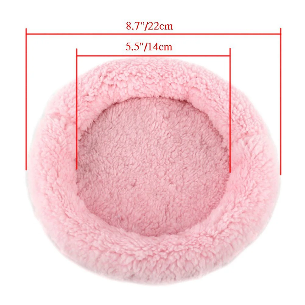 

Comfortable Round Hamster Mat for Small Pet Bed Warm Soft Cushion for Squirrel Guinea Pigs Hamsters Lightweight Washable Design